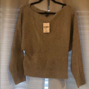 Heather grey chenille sweater